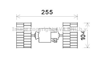 AVA QUALITY COOLING Elektrimootor,salongiventilaator BW8484